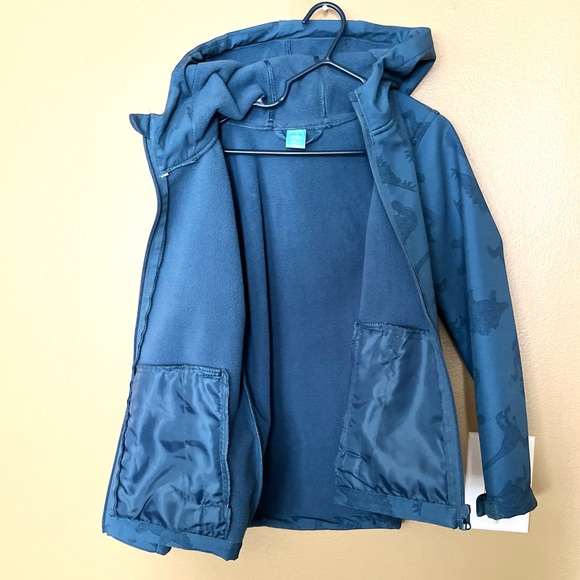Little Kids boys Shell Jacket with fleece lining 7-8 yrs 128 cm Blue - Picture 4 of 8